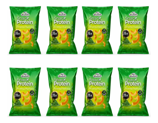 Kit 8 Snack Proteico Pimenta Mexicana Vegano 50g
