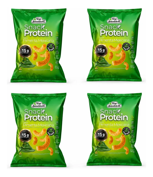 Kit 4 Snack Proteico Pimenta Mexicana Vegano 50g