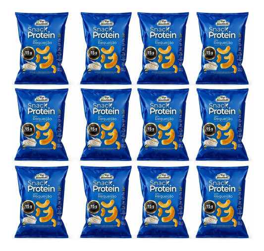 Kit 12 Snack Proteico Requeijão 15g Proteína Saudável 50g